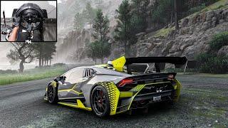 1200HP Lamborghini Huracán Super Trofeo EVO | Forza Horizon 5 | Steering Wheel Gameplay