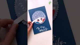Painting Crazy Card for Family  ‍‍‍ #shorts