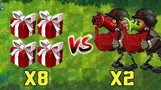 8 Fusion Plants Box Vs 2 Ultimate Cherry Shooter - Who Will Win? PVZ 1 Fusion Challenge