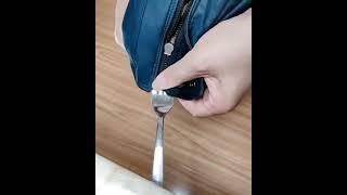 Fix broken zipper with fork !