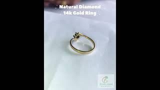 Grace & sophistication meet in this exquisite 14K yellow gold ring #diamond #jewellery #ring #gems