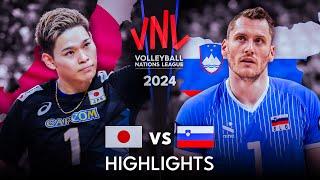  JAPAN vs SLOVENIA  | Highlights | Men's VNL 2024