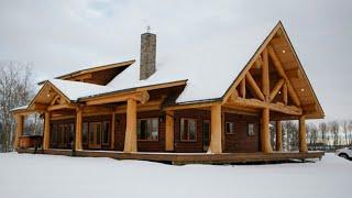 Gorgeous Cozy Alberta Ranch Post and Beam Design Cabin