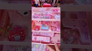  Pink Stationery Organizer #mymelody #asmr