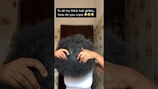 Thick type 4 hair problems #bigchopjourney #bigchop #naturalhair #bignaturalhair