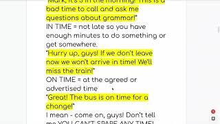 MarkESOL 5 minute grammar lesson - TALKING ABOUT TIME - EXAGGERATING, ESTIMATING, WASTING TIME