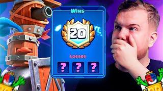 NO SKILL RECRUITS 20 WIN CHALLENGE DECK IN CLASH ROYALE!