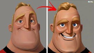 Mr Incredible Becoming Uncanny But With AI Transitions (Luma AI Dream Machine) Phase 1-10 Part 1