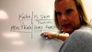 Mrs. Thiele talks subjects and predicates