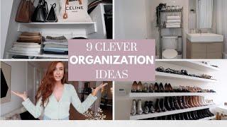 9 CLEVER SMALL SPACE ORGANIZATION IDEAS | Home Organization Tips & Hacks