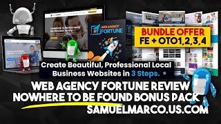 Watch Web Agency Fortune Review & Get NoWhere To Be Found Bonuses