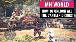 Monster Hunter World | Canteen | How to Unlock All Drinks!