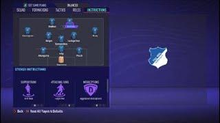 FIFA 21 Custom Tactics-Recreate 3-1-4-2 Hoffenheim + Instructions Replicate real system's