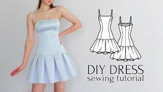 Sewing Tutorial Fitted Mini Dress + Sewing Pattern