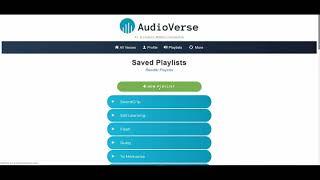 AudioVerse Tutorial