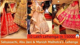 Sabyasachi & Manish Malhotra's Bridal Lehenga In Chandni Chowk  | Designer Lehenga Shopping Delhi