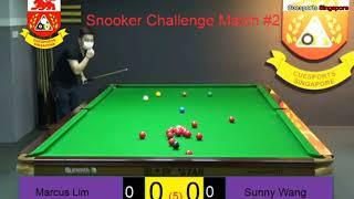 Marcus Lim Vs. Sunny Wang | Snooker Match.