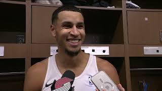 Kris Murray Postgame Interview | Portland Trail Blazers 115, Detroit Pistons 118