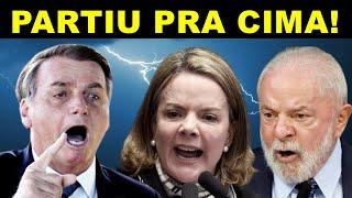 GLEISI HOFFMANN VOLTA A ATACAR JAIR BOLSONARO APÓS CHAMAR O POVO DE ANIMAL E DEPUTADO DETONOU...