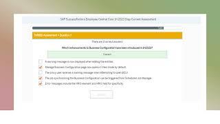 SAP SuccessFactors EC Delta Exam - 1H 2023