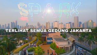 MALL ADA SKY WALK VIEW SUNSET DAN DANAU | Spark Senayan Park Jakarta Pusat