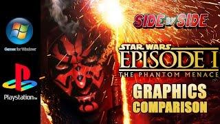 Star Wars The Phantom Menace | Graphics Comparison | ( PC , PS1 )
