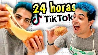 24 HORAS SÓ COMENDO COMIDA DO TIKTOK