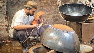 How to make a large Iron Pan|| Iron Cookware Manufacturering Process||