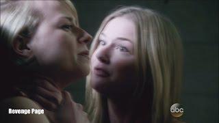 Revenge 4x22 Emily and Margaux Fight in Prison "Plea"