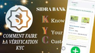 SIDRA BANK : KYC LANCÉ! COMMENT FAIRE LA VÉRIFICATION KYC