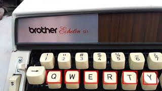 Brother Eshelon 91 Vintage Typewriter Made in Japan