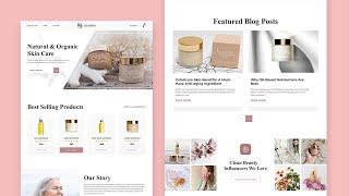 How To Create A Organic Skincare Business Website On WordPress