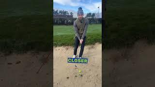 Get out of wet compact sand bunkers every time with this drill! #golf #golftips