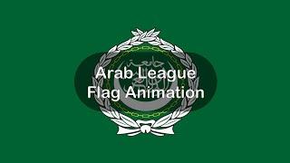 Arab League Flags Animation