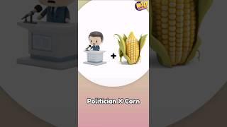 Politician x Corn = amazing halfbreed cute animal fusion #crossbreeding #animash #cartoon