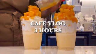 SUB)Mango lovers join here｜cafe vlog｜yogerpresso｜asmr｜3 HOURS｜drink making video collection