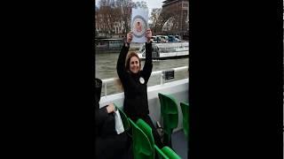 Dédicace pour Dimash 31.03.2018 Paris bateau-mouche 1er anniversaire "Dimash Kudaibergen France"