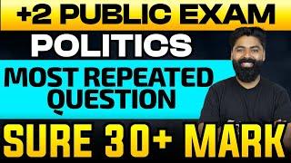 Plus Two Politics Most Repeated Questions | Public Exam 2025 | 30 Mark Sure Questions | Eduport