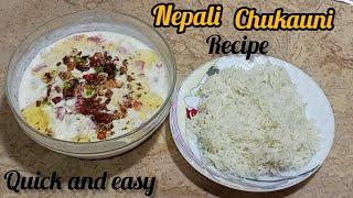 Nepali Chukauni Recipe | How to Make Nepali Chukauni | Let's make Nepali Chukauni Nepali's favourite