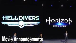 Helldivers Movie Announcement & Horizon Zero Dawn Movie Announcement CES 2025