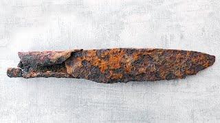 Restoration of Old Rusty Forged Spear