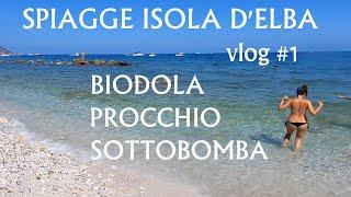 Spiagge isola d'Elba - vlog #1 - Biodola -  Procchio - Sottobomba. (snorkeling)