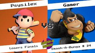 Smash-a-Bunga#24 Psysilex(Ness) Vs Gamer(Donkey Kong) Losers Finals Ultimate Singles