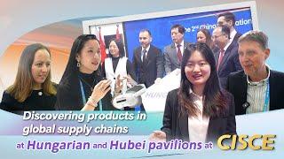 Which products stand out at Hungarian and Hubei pavilions at China International Supply Chain Expo?