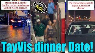 OMG! Travis & Taylor were escorted by a motorcade for a dinner date in Gelsenkirchen