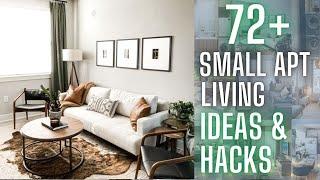 72+ Small Apartment Living Room Set Up, Kitchen, Bathroom & Studio | Small Apartment Living Hacks