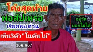 พ่อสัปเหร่อ#เรียกพบด่วย"เห็น3ตัวในต้นไม้16ก.ค67!!ยังไม่มีใครรู้