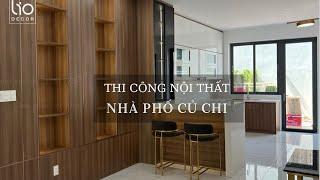 Thi công nội thất nhà phố Củ Chi. P1 Phòng khách và bếp