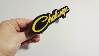 Car grill badge with logo Challenger for Dodge Challenger