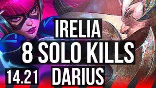 IRELIA vs DARIUS (TOP) | 8 solo kills | KR Diamond | 14.21